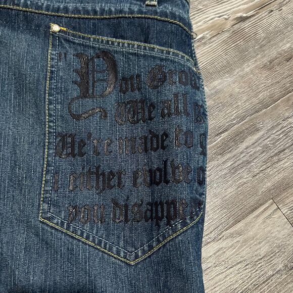 Vintage 1990s Tupac Makaveli Jeans 34x34 (32x32) - Picture 8 of 13
